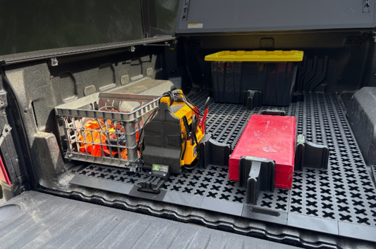 Chevy Silverado Truck Bed Mat for Easy Access and Cleaning with Tmat