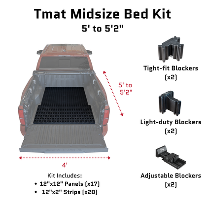 Tmat Truck Bed Organizer Slide Out Mat | Ford Ranger Short Bed