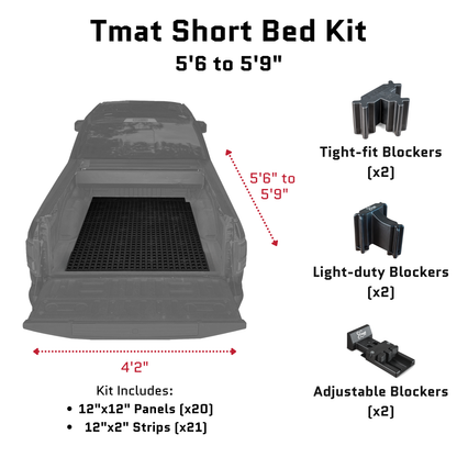 Tmat Truck Bed Organizer Slide Out Mat | GMC Sierra 1500 Short Bed