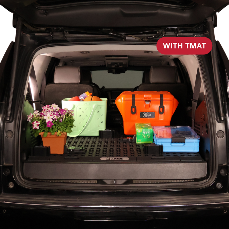 Tmat grid holding SUV cargo in place