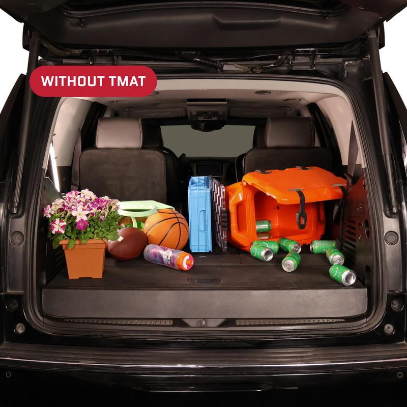 Loose cargo sliding in an SUV